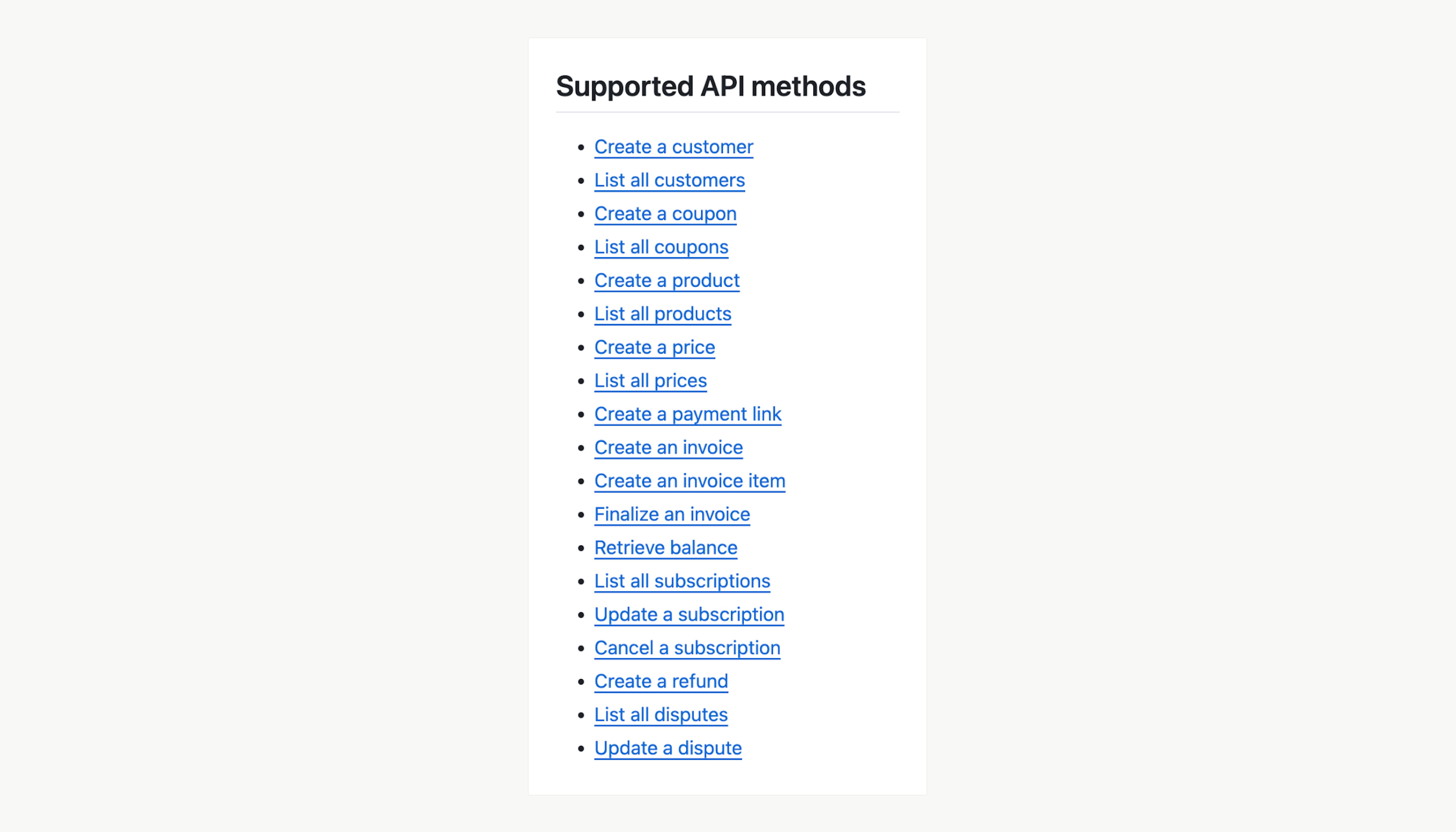 Stripe APIs